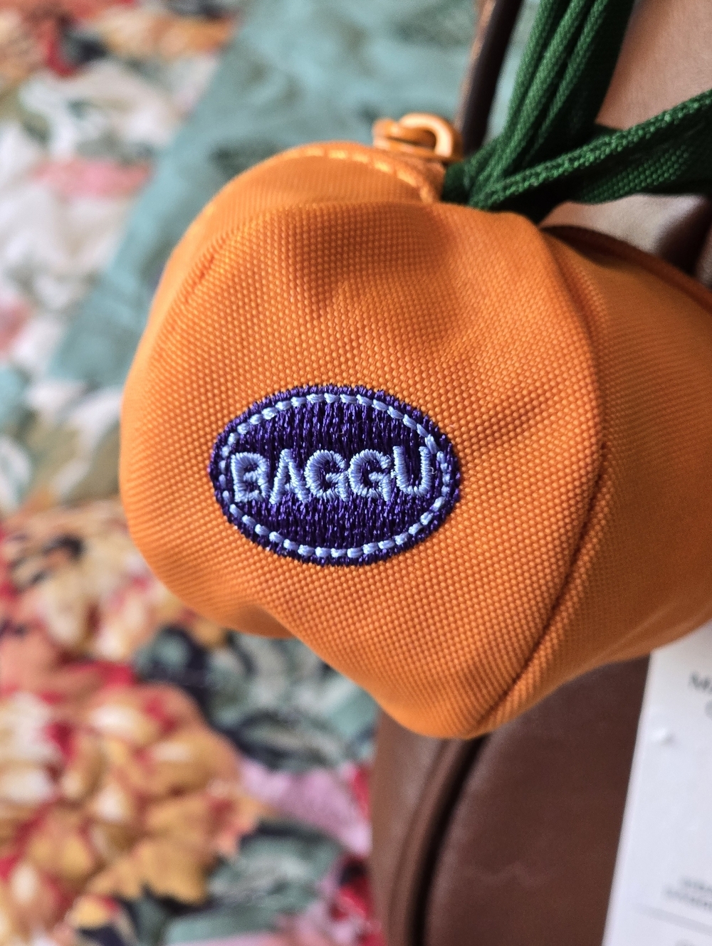 *NWT* BAGGU Mandarin Bag Charm, Baggu Orange Pouch Bag Charm - Picture 7 of 11
